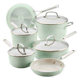 Bateria de cocina Kitchenaid 10 Pzs Anodizado