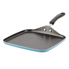 Plancha cuadrada Farberware 27cm antiadherente azul