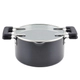 Olla coladora con tapa Farberware 5,6lt antiadherente negra