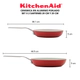 Set sartenes Kitchenaid x2 21 y 25 cm Antiadherente Ceramico
