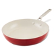 Sartén Kitchenaid Antiadherente Cerámico 31 Cm Rojo