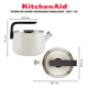 Pava Silbadora Esmaltada Kitchenaid Induccion 1,9L Blanca