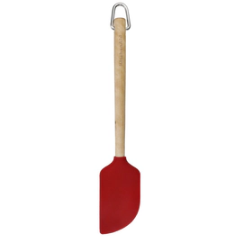 Espatula Raspadora Silicona Kitchenaid Mango Abedul Rojo