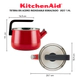 Pava Silbadora Esmaltada Kitchenaid Induccion 1,9L Roja
