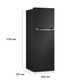 Heladera LG 335Lts Inverter Negro Matte