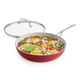Sarten con tapa Kitchenaid Anthiaderente Ceramico 31 cm