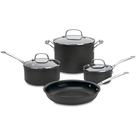 Batería de cocina antiadherente anodizado 7pz Chefs Classic™ 66-7P1 Cuisinart®