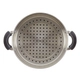 Olla con tapa y vaporiera Farberware 5,5lt antiadherente negra
