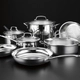 BATERIA DE COCINA CUISINART 77-11G 11 PIEZAS ACERO INOX