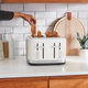 TOSTADORA KITCHENAID LKMT4109RPL 4 REBANADAS BLANCO PORCELANA