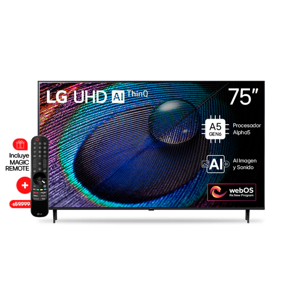 SMART TV LED LG 75" 75UR9050PSJ ULTRA HD AI THINQ