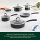 BATERIA DE COCINA CUISINART 54C-11BK 11 PIEZAS ANTIADHERENTE CERAMICO