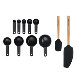 Set De Utensilios Kitchenaid 11 Pzs Negro