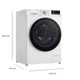 LAVARROPAS LG WM10WVC4S6 INVERTER 10KG 1400RPM AI DD THIN Q