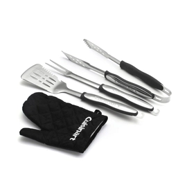 Set de utensilios para BBQ de 3 pzs + guante CGS-134BL de Cuisinart®
