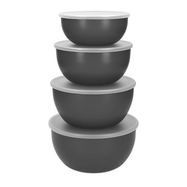 Set De 4 Bowls Con Tapa Kitchenaid Gris