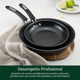 SET SARTENES CUISINART M55C22-911BK 22 Y 28 CM CERÁMICA ANTIADH