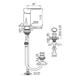 Grifería de bidet coty monocomando 0189/D9-CR