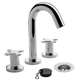 Griferia baño completa Fv Alerce Lavatorio Ducha Bidet Cromo