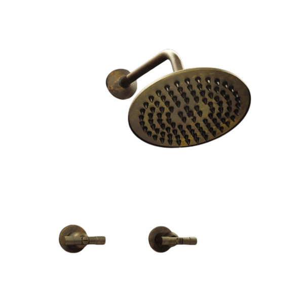 Griferia Ducha Bronx S/Tranf 2 llaves y lluvia Plomo Robinet