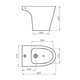 Bidet Ferrum marina blanco 3 Ag MAR-BI-301-BL