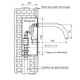Griferia de lavatorio FV Tronic 375.02 de pared Acero sat