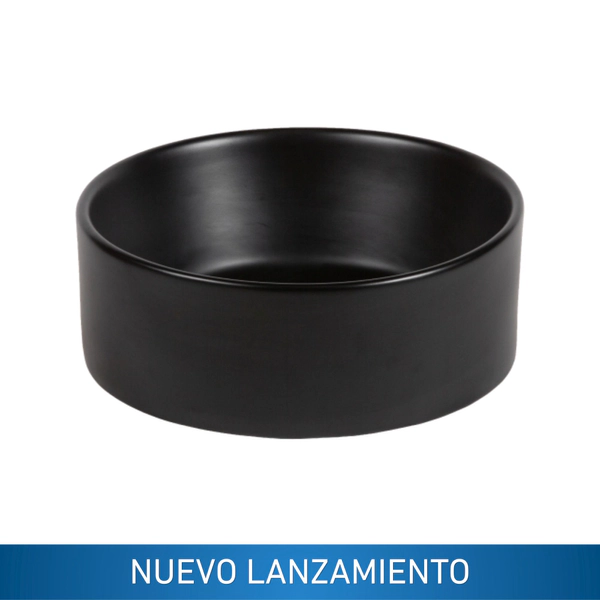 Bacha de baño circular Tundra Kitchen West negra