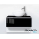 Vanitory Stampato de colgar negro liso 4081 sin bacha