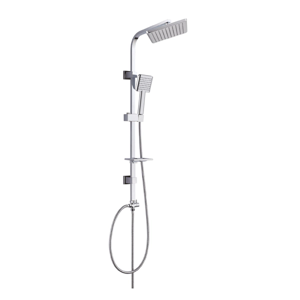 Columna de ducha exterior con flor de ducha cuadrada Piazza PZ2261