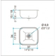 Bacha de cocina simple Johnson c/antirrebalse E37