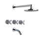 Griferia Baño Completa Fv Malena 16 Lavatorio Bidet Ducha Mo