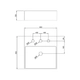 Bacha de baño Peirano cuadrada 3ag 420x125 bch04/3 bca