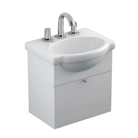 Mueble vanitory Ferrum 48 cm venecia de colgar sin mesada blanco
