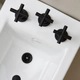 Griferia de bidet Peirano Velvet Negro mate70-190