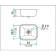 Bacha de cocina simple Johnson c/antirrebalse E28