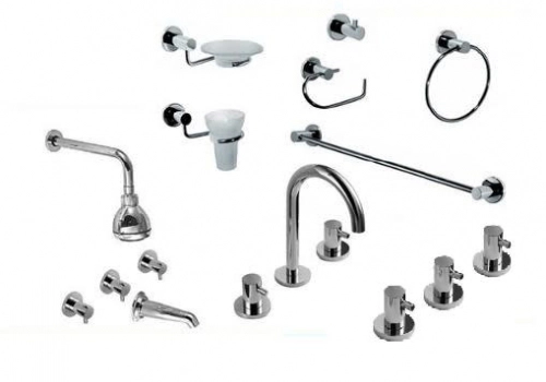 Griferia baño Hidromet Mini Lever Lavatorio Bidet Duch+Kit