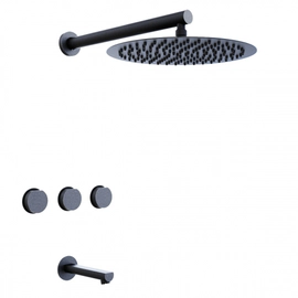 Griferia de ducha Hidromet c/transf Luxury Black 15008