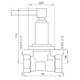 Accesorio llave de paso HH c/vol FV City 480