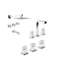 ESTALGRIF COMBO LAVAT/BIDET/BAÑE C/TRANSF HAAZ BS AS CROMO