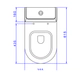 Inodoro largo Deca Link bco P.230.17