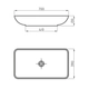 Bacha de baño Ferrum milos slim de apoyo MLS-BH-161-BL