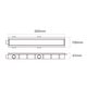 Desague Ideal 60cm lineal encastrable 12105