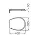 Tapa de inodoro Ferrum pilar asiento blanco SVA-TP-007-BL