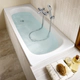 Bañera Roca 170x70x39.7 sacha acero antideslizante blanca