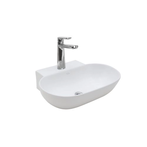 Bacha Ferrum Milos Oval blanca LKC77 MLS-BH-080-BL