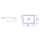 Bacha Deca Rectangular bajo mesada 480x355x170mm bco L.375.17