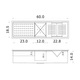 Barra escurridora 60x18.5 Mi Pileta acero 304 black BS60B