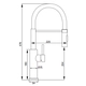 Griferia cocina monocomando Estalgrif Flex J Flax 3001-B