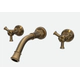 Griferia De Pared Antique Cruz Bronce Viejo Andez 550.40.05