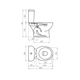 Inodoro largo Ferrum Andina bco AND-IN-002-BL